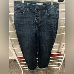 LC Lauren Conrad Women's Deep Indigo Relaxed Jeans